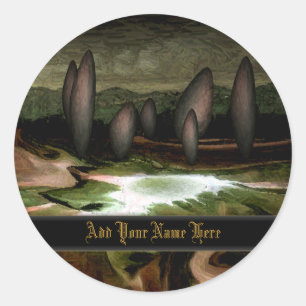 Stickers Plaque du cercle de pierre debout