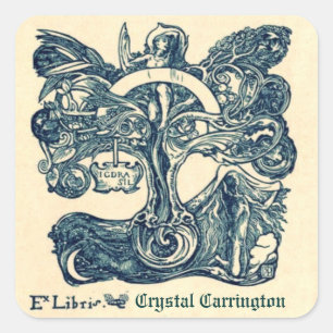Stickers Plaque Ex Libris vintage