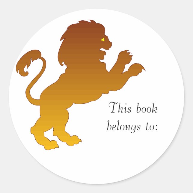 Stickers Plaque Leo Silhouette (Devant)