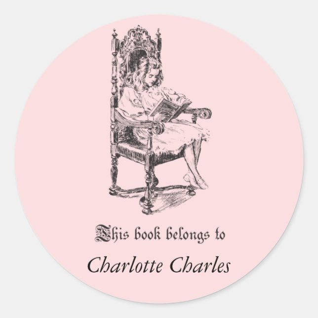 Stickers Plaque vintage pour fille (Devant)