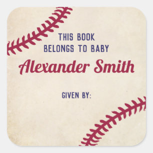Stickers Plate-forme à thème de baseball pour Baby