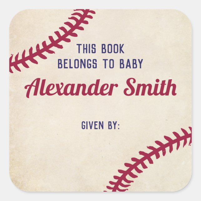Stickers Plate-forme à thème de baseball pour Baby (Devant)