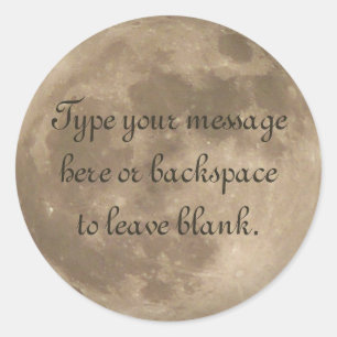 Stickers Pleine lune Lune Sticker Cadeaux personna