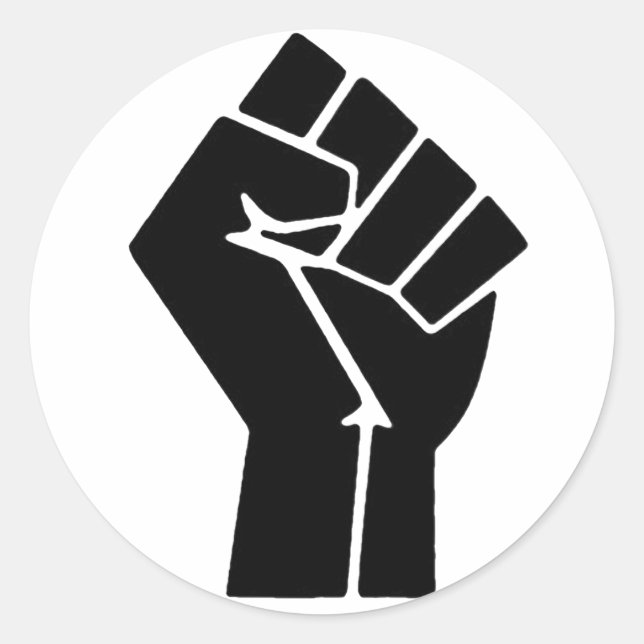 Stickers Poing Black Power (Devant)