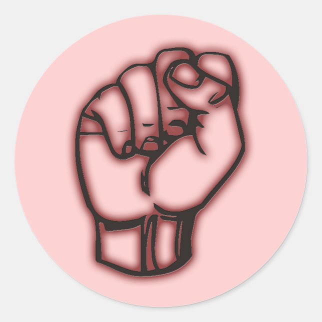 stickers poing rose (Devant)