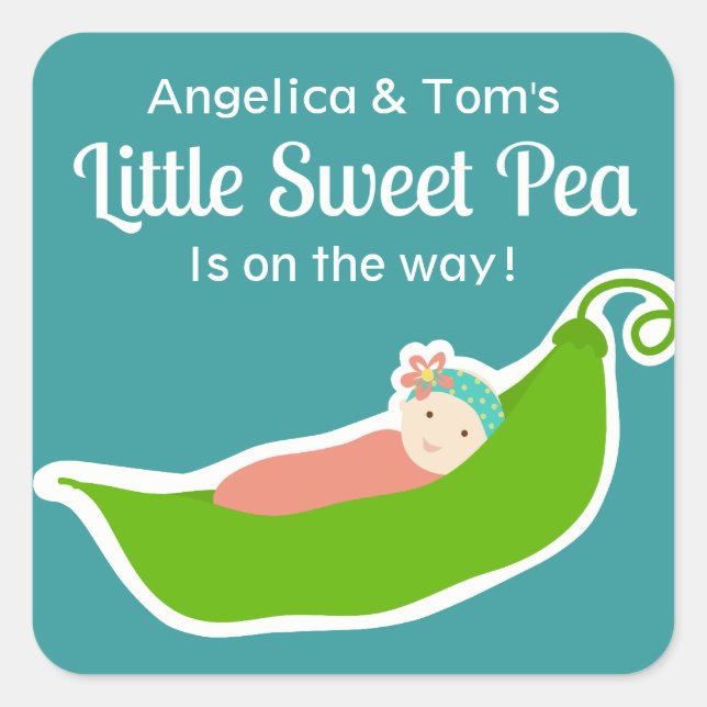 Stickers Pois doux en pois (Aqua Green & Pink) (Devant)