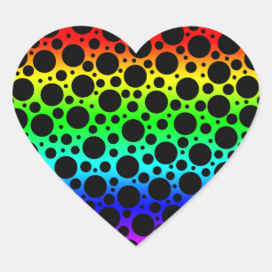 Stickers Pois Random Rainbow Étiquettes