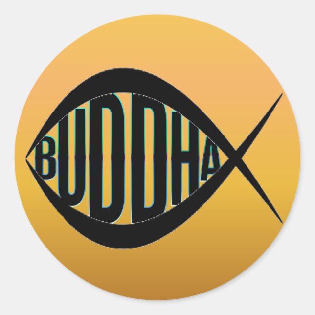 Stickers POISSON GRAS BUDDHA (Devant)
