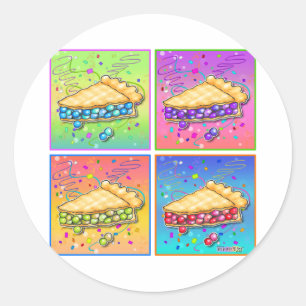 Stickers - Pop Art Pièce de tarte