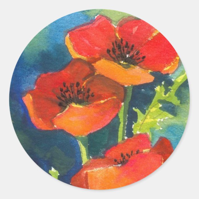 Stickers POPPY ROUGE (Devant)