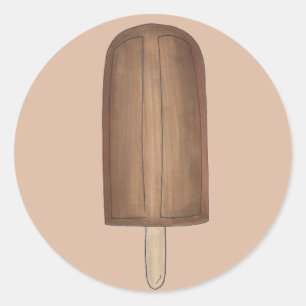 Stickers Popsicle Fudgesicle Chocolate Fudge