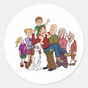 Stickers Portrait Famille