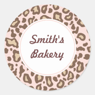 Stickers Poster de animal rose doux