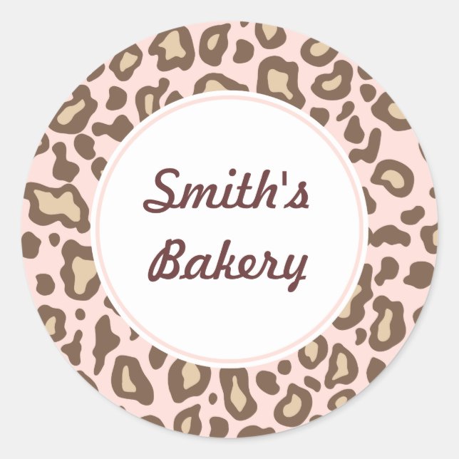 Stickers Poster de animal rose doux (Devant)