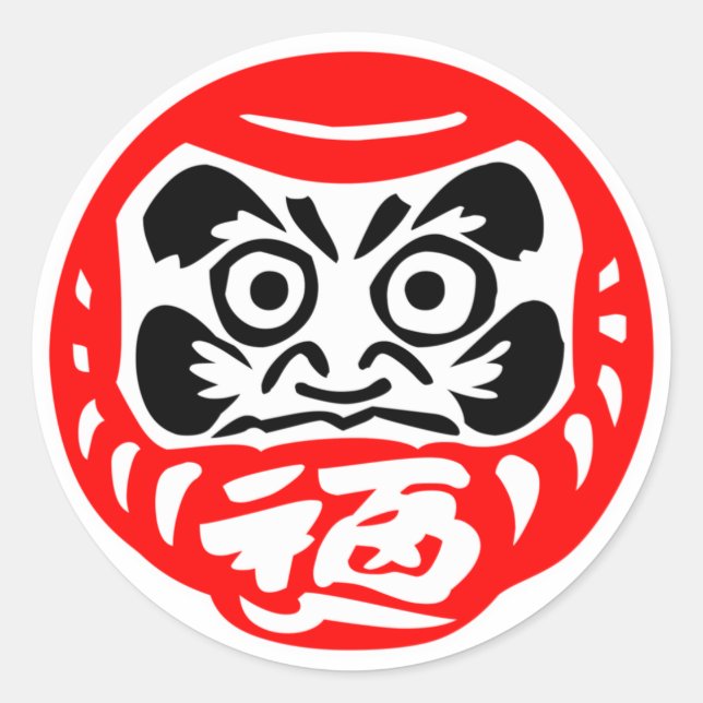 Stickers poupée Daruma (Devant)