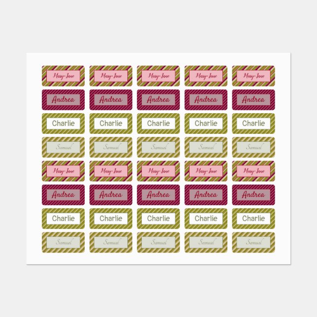 Stickers Pour Conteneurs Déjeuner pour enfants ou  (Feuille)