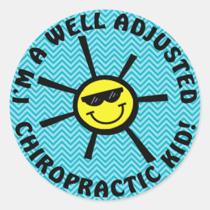 Stickers pour enfants de chiropratique bien ajusté