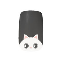 Cute Blanc Kawaii Kitty Chat