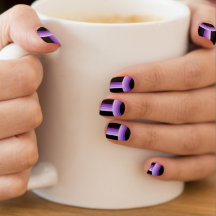 Lignes Ombre violet et noir