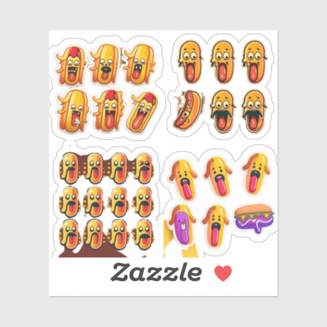 Stickers pour un groupe de caricaturistes (Feuille)