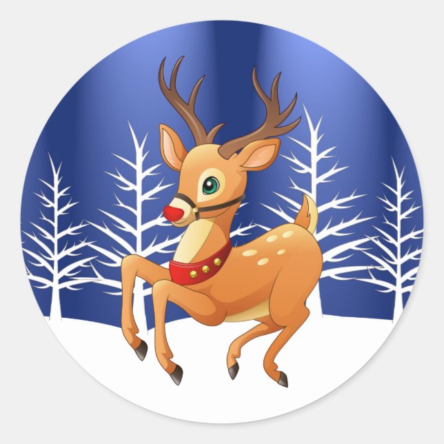 Stickers Prancing Rudolph (Devant)