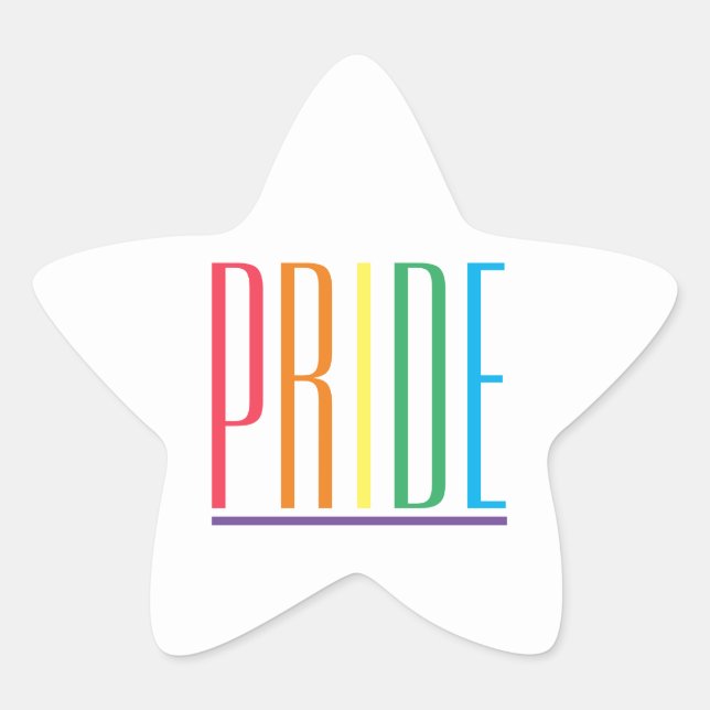 Stickers PRIDE Star (Devant)