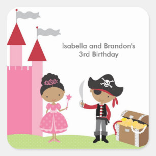 Stickers Princess et pirates afro-américains