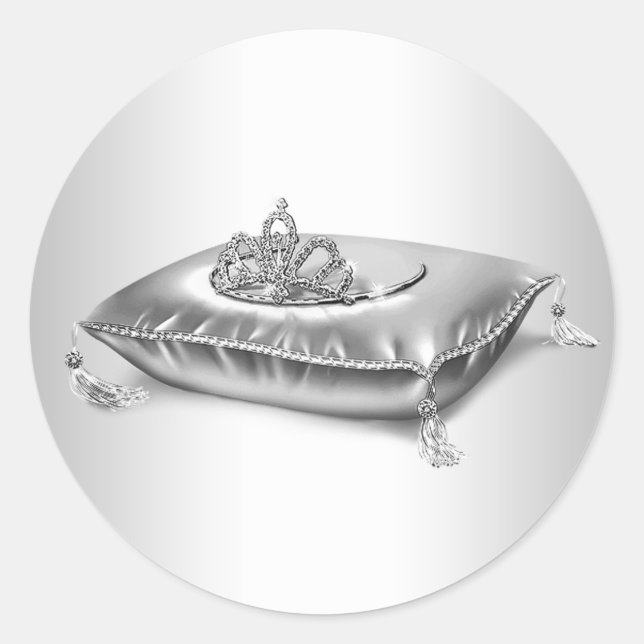 Stickers Princess Tiara en argent (Devant)