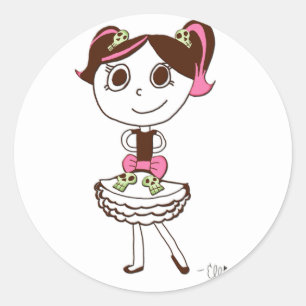 Stickers Princesse du crâne