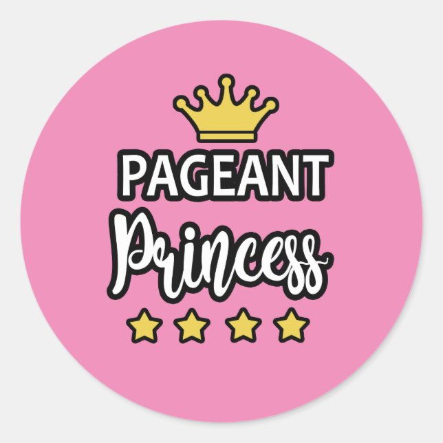 Stickers Princesse Pageant (Devant)