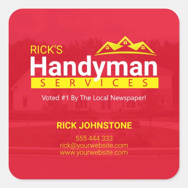 Stickers professionnels Handyman - Home Business (Devant)