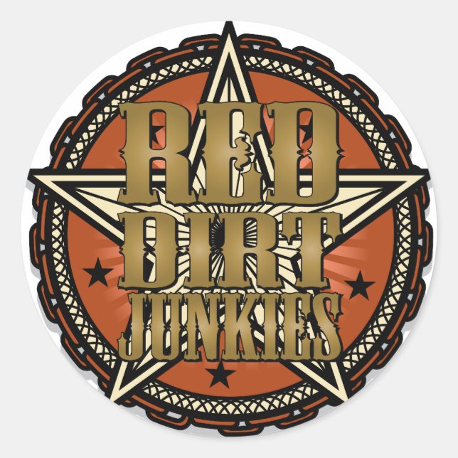 Stickers Promo Red Dirt Junkies (Devant)