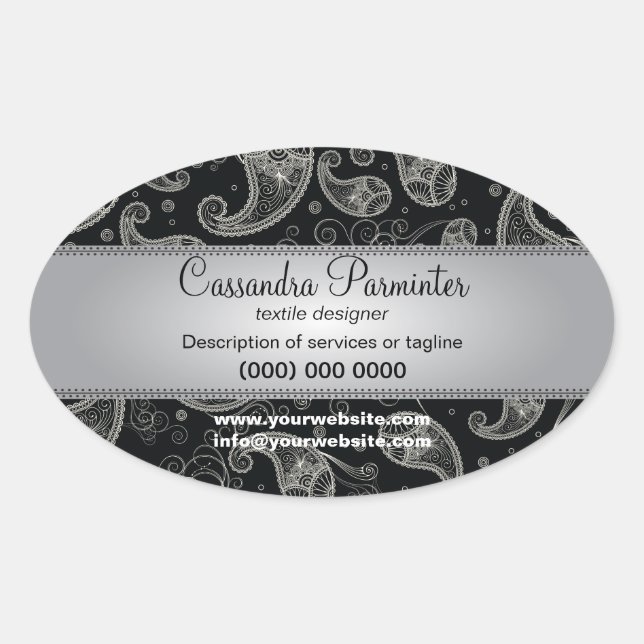Stickers promotionnels somptueux Paisley (Devant)