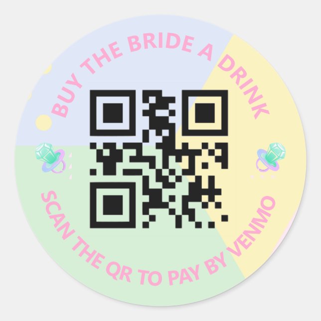 Stickers QR/Venmo des années 90 (Devant)