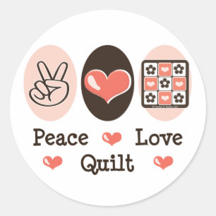 Stickers Quilt Peace Love