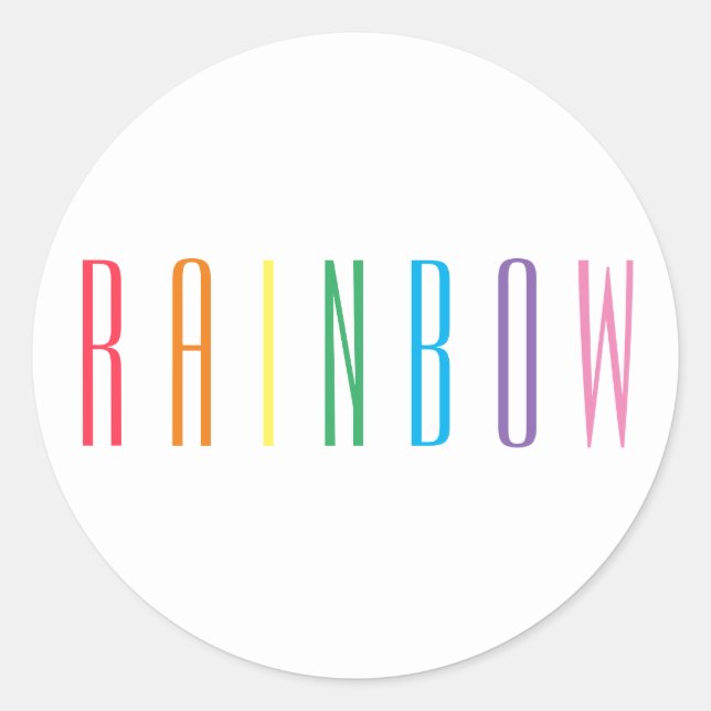 Stickers RAINBOUR Grand rond (Devant)