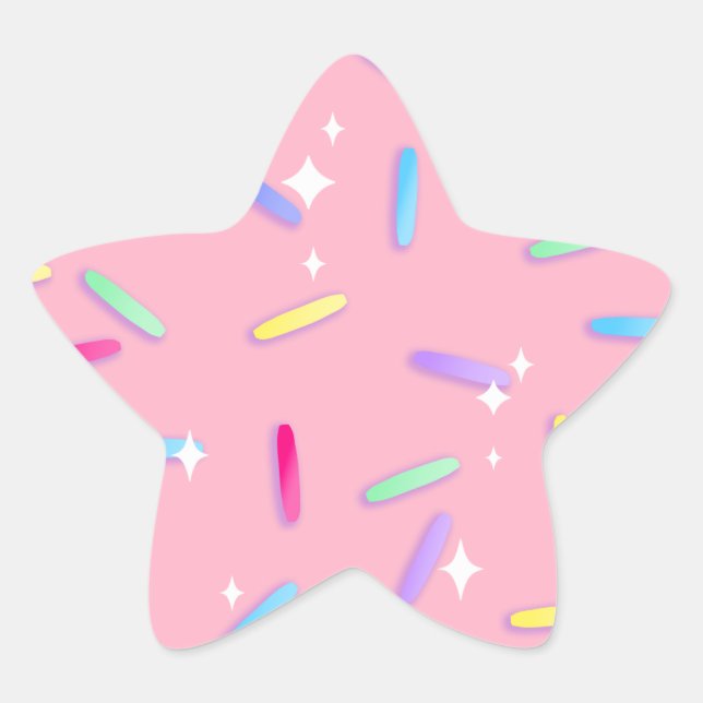 Stickers Rainbow Sparkle Star (Devant)