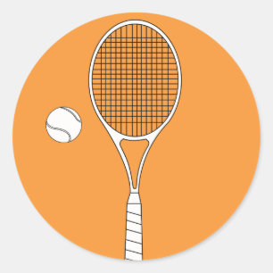 Stickers raquette et balle de tennis