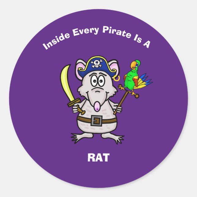 Stickers Rat Pirate (Devant)