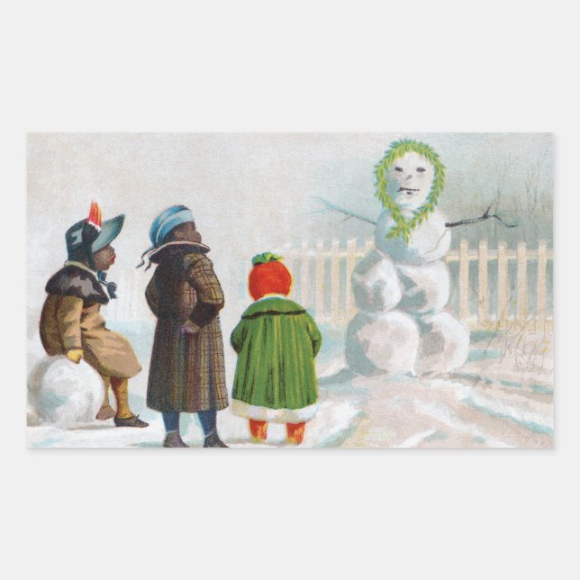 Stickers Rectangle des neiges (Devant)