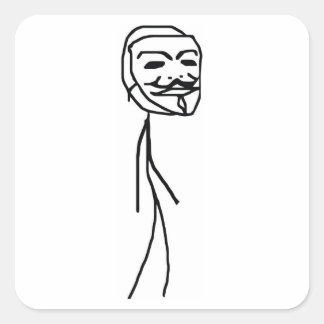 Stickers Rectangle Epic Fail Guy