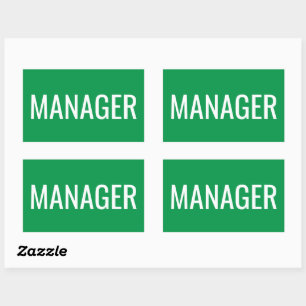 Stickers rectangle personnalisés pour les gestionn