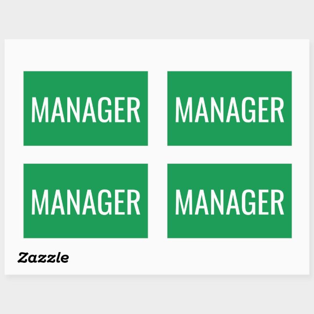 Stickers rectangle personnalisés pour les gestionn (Feuille)