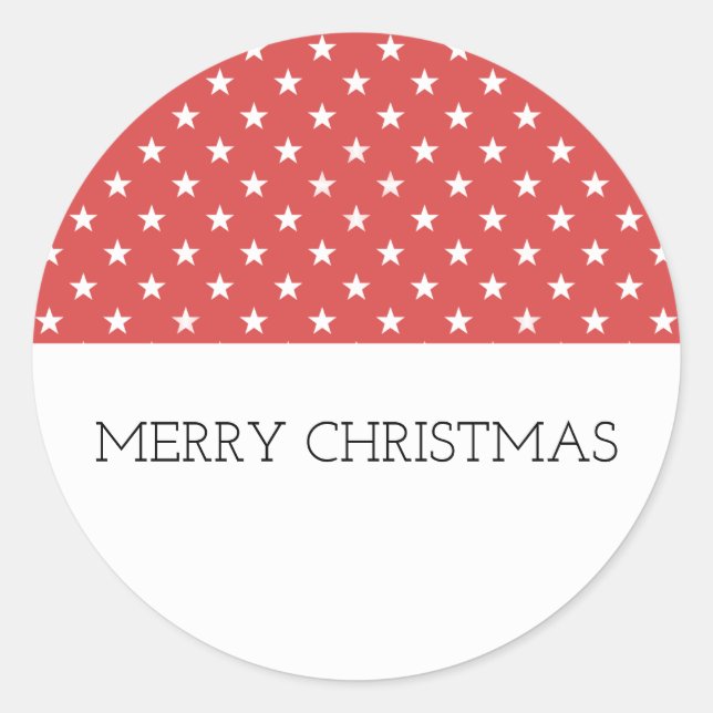 Stickers Red Festive Stars (Devant)