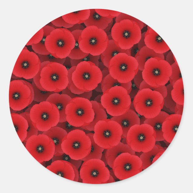Stickers Red Poppies (Devant)
