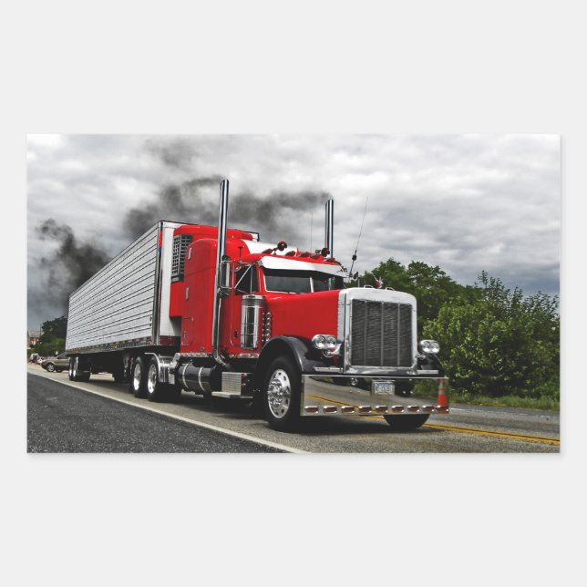 Stickers Red & Rollin' Peterbilt (Devant)