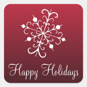 Stickers Red Snowflake