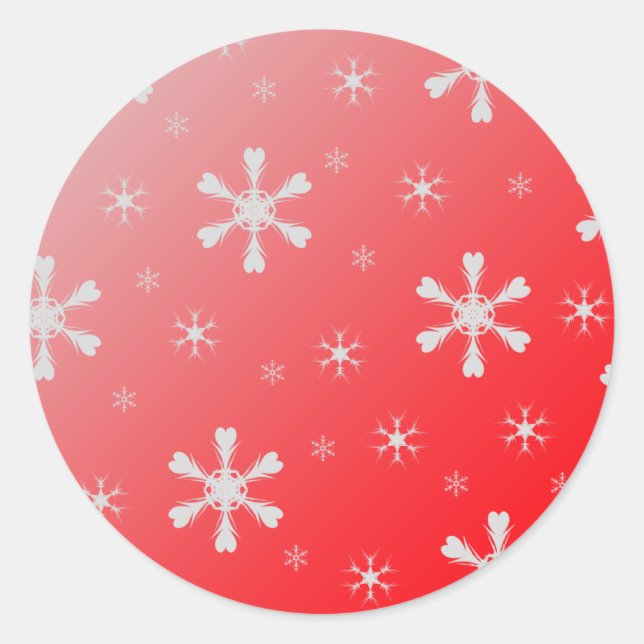 Stickers Red Snowflakes (Devant)