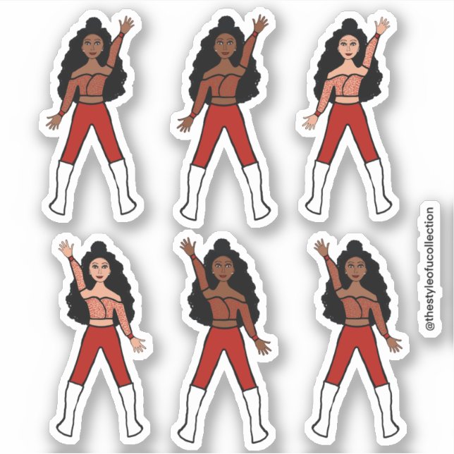 Stickers Red Spark Dancer (Devant)