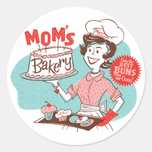 Stickers rétro pour la boulangerie de maman — Arro